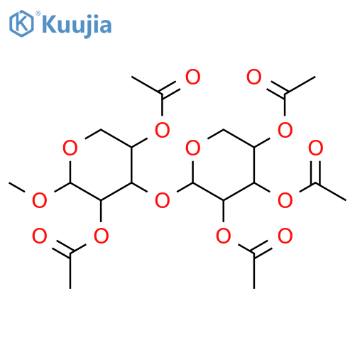 3-O-α-L-Arabinopyranosyl-L-arabinose; α-Pyranose-form, Me glycoside, penta-Ac structure