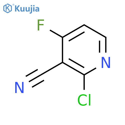 2-Chloro-4-fluoronicotinonitrile structure