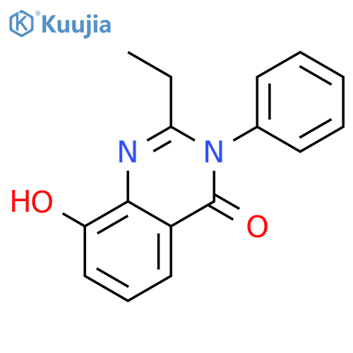 4(3H)-Quinazolinone,2-ethyl-8-hydroxy-3-phenyl- structure