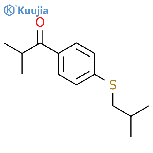 1-Propanone, 2-methyl-1-[4-[(2-methylpropyl)thio]phenyl]- structure