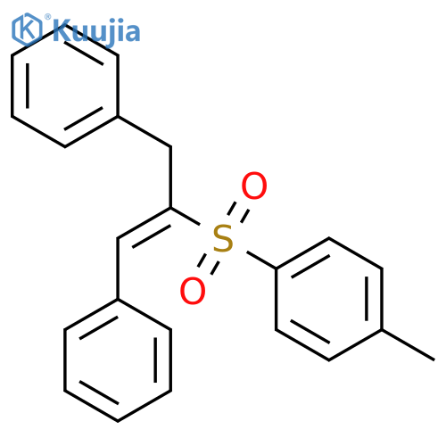 Benzene, 1-methyl-4-[[(1Z)-2-phenyl-1-(phenylmethyl)ethenyl]sulfonyl]- structure