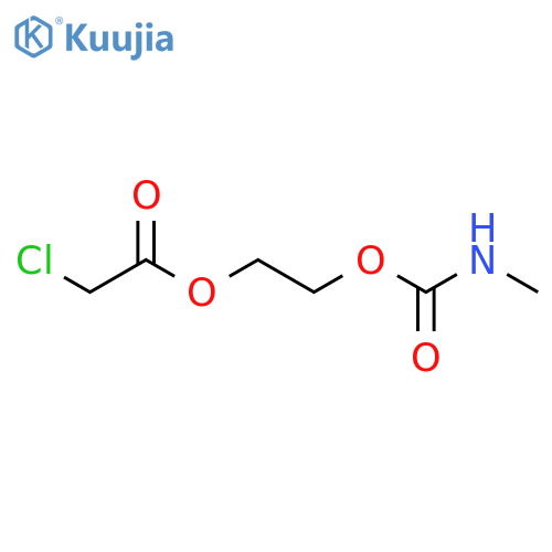 Acetic acid, 2-chloro-,2-[[(methylamino)carbonyl]oxy]ethyl ester structure