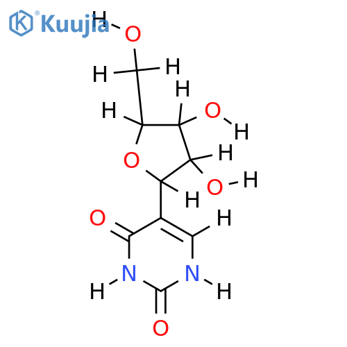5-beta-D-Ribofuranosyl-1H-pyrimidin-2,4-dion structure