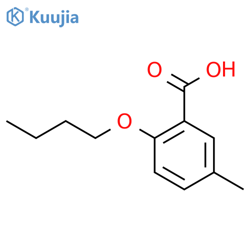 2-Butoxy-5-methylbenzoic acid structure