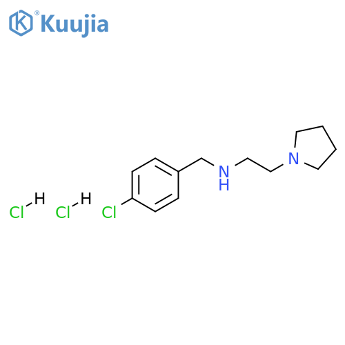 [(4-chlorophenyl)methyl][2-(pyrrolidin-1-yl)ethyl]amine dihydrochloride structure