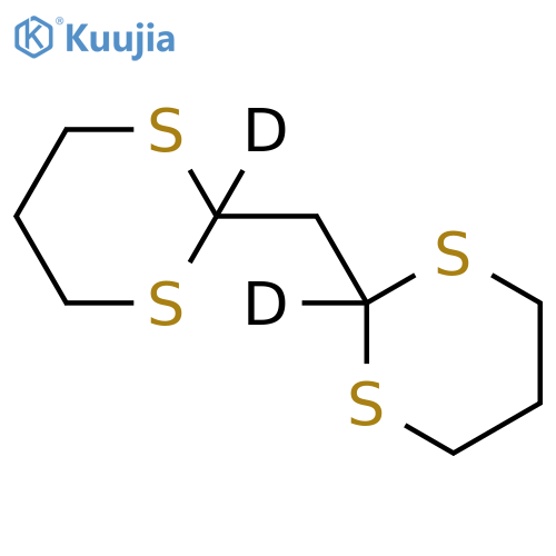 Bis(1,3-dithian-2-yl)methane-d2 structure