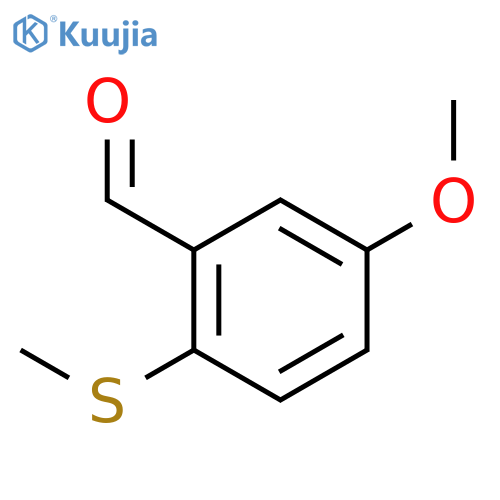 5-Methoxy-2-methylsulfanylbenzaldehyde structure