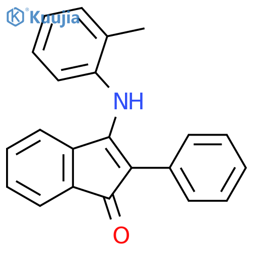 1H-Inden-1-one, 3-[(2-methylphenyl)amino]-2-phenyl- structure