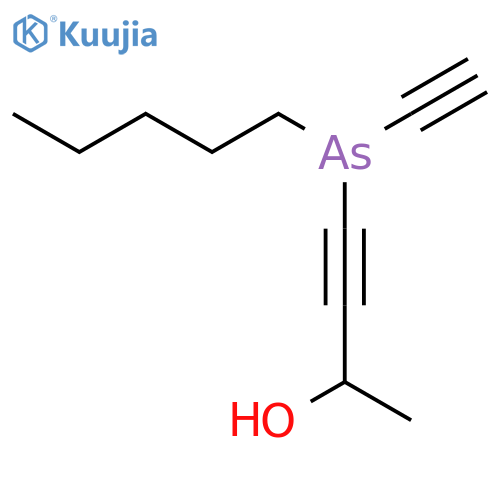 3-Butyn-2-ol, 4-(ethynylpentylarsino)- structure