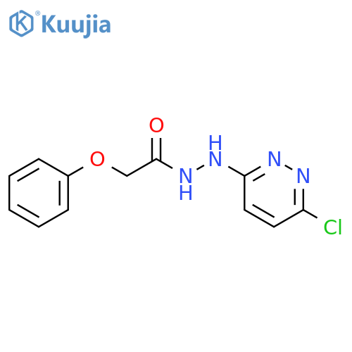 Acetic acid, phenoxy-, 2-(6-chloro-3-pyridazinyl)hydrazide structure