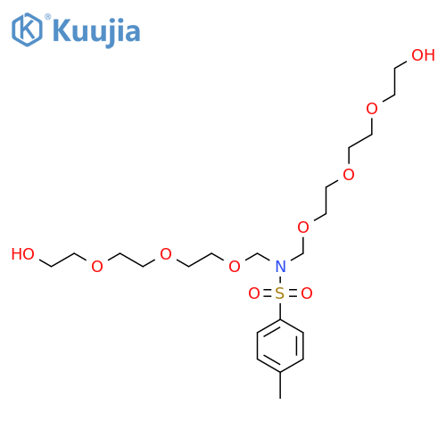 Benzenesulfonamide, N,N-bis[[2-[2-(2-hydroxyethoxy)ethoxy]ethoxy]methyl]-4-methyl- structure