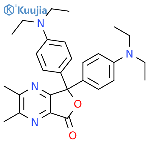 Furo[3,4-b]pyrazin-5(7H)-one,7,7-bis[4-(diethylamino)phenyl]-2,3-dimethyl- structure