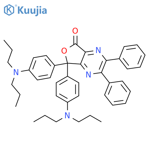 Furo[3,4-b]pyrazin-5(7H)-one,7,7-bis[4-(dipropylamino)phenyl]-2,3-diphenyl- structure