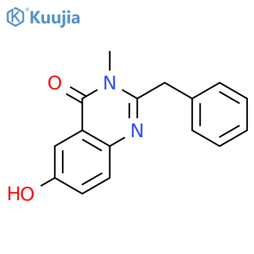 4(3H)-Quinazolinone, 6-hydroxy-3-methyl-2-(phenylmethyl)- structure