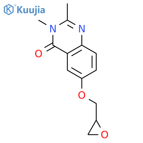 4(3H)-Quinazolinone, 2,3-dimethyl-6-(oxiranylmethoxy)- structure