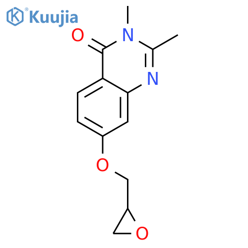 4(3H)-Quinazolinone, 2,3-dimethyl-7-(oxiranylmethoxy)- structure