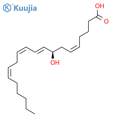 (R,5Z,9E,11Z,14Z)-8-Hydroxyicosa-5,9,11,14-tetraenoic acid structure