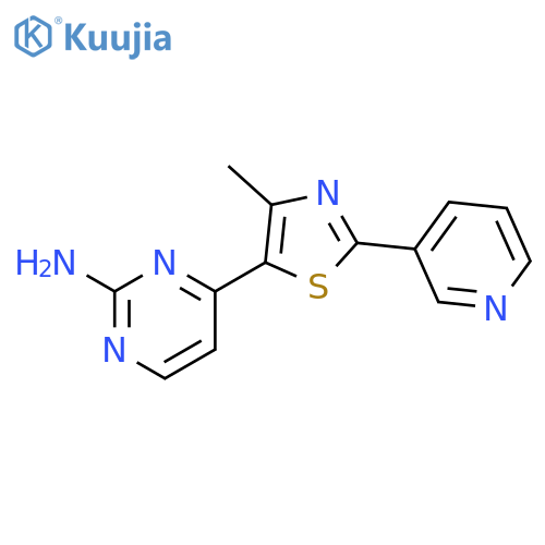 4-4-Methyl-2-(pyridin-3-yl)-1,3-thiazol-5-ylpyrimidin-2-amine structure