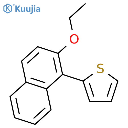 Thiophene, 2-(2-ethoxy-1-naphthalenyl)- structure