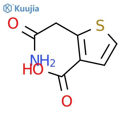 3-Thiophenecarboxylic acid, 2-(2-amino-2-oxoethyl)- structure