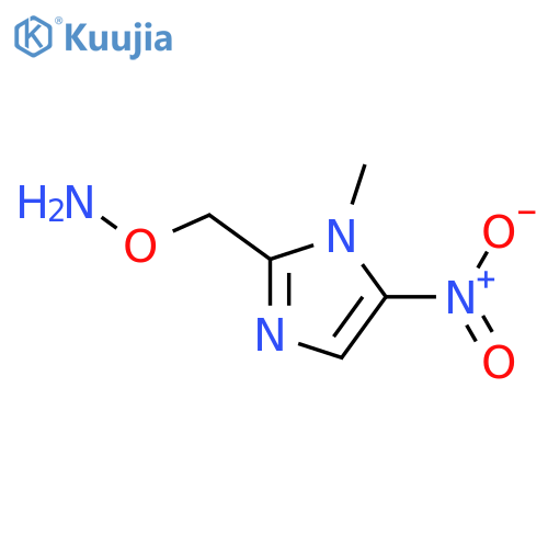 1H-Imidazole, 2-[(aminooxy)methyl]-1-methyl-5-nitro- structure