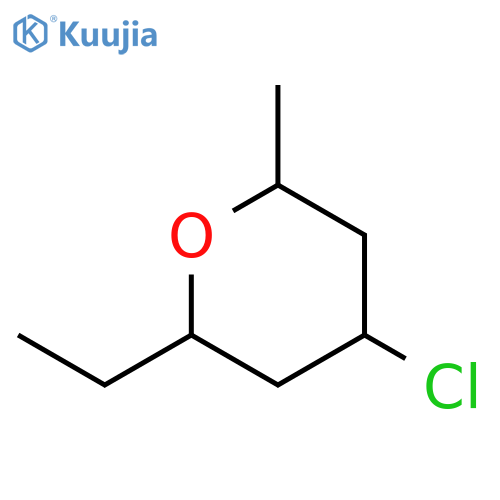 2H-Pyran, 4-chloro-2-ethyltetrahydro-6-methyl- structure