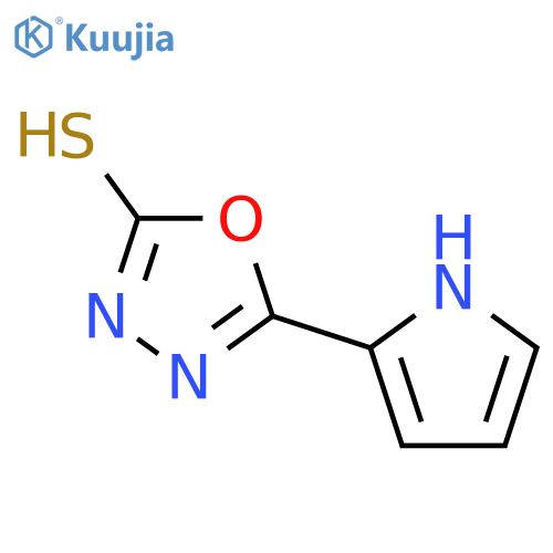 5-(1Η-Pyrrol-2-yl)-1,3,4-oxadiazole-2-thiol structure