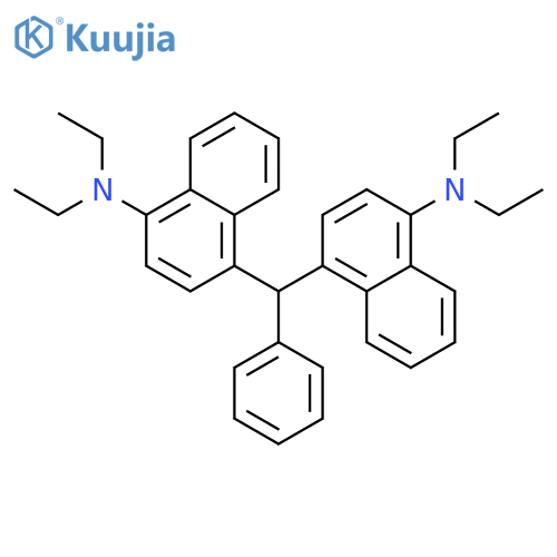 1-NAPHTHALENAMINE, 4,4'-(PHENYLMETHYLENE)BIS[N,N-DIETHYL- structure