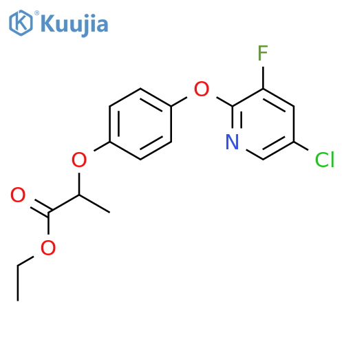 ethyl 2-{4-(5-chloro-3-fluoropyridin-2-yl)oxyphenoxy}propanoate structure