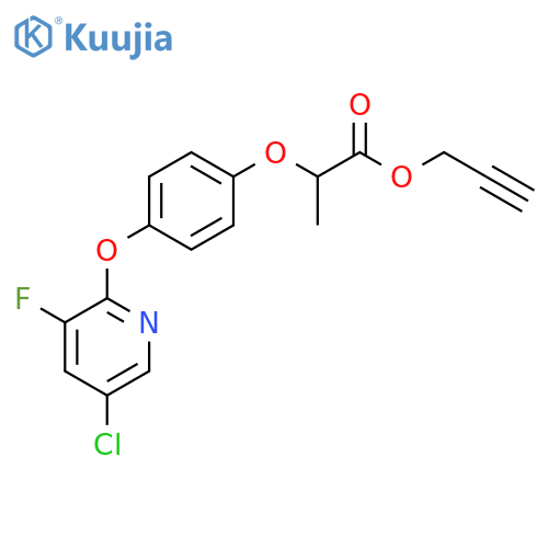 Prop-2-yn-1-yl 2-(4-((5-chloro-3-fluoropyridin-2-yl)oxy)phenoxy)propanoate structure