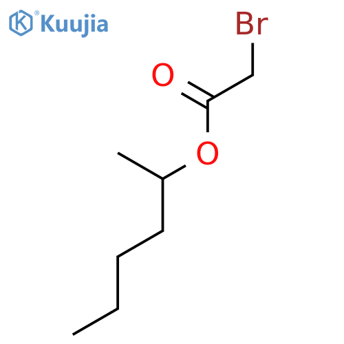 Acetic acid, bromo-, 1-methylpentyl ester structure