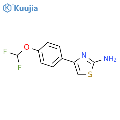4-[4-(difluoromethoxy)phenyl]-1,3-thiazol-2-amine structure