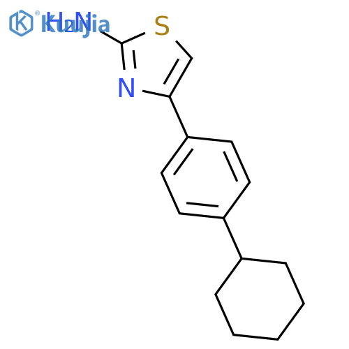 4-(4-Cyclohexylphenyl)-1,3-thiazol-2-amine structure