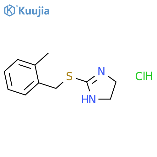 2-[(2-methylbenzyl)thio]-4,5-dihydro-1H-imidazole hydrochloride structure
