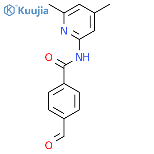 Benzamide, N-(4,6-dimethyl-2-pyridinyl)-4-formyl- structure