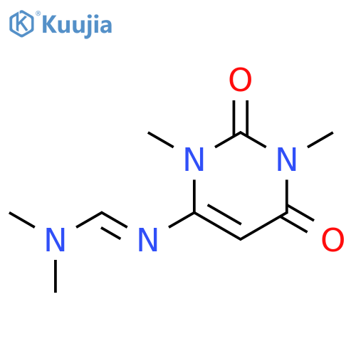 (E)-N'-(1,3-dimethyl-2,6-dioxo-1,2,3,6-tetrahydropyrimidin-4-yl)-N,N-dimethylmethanimidamide structure