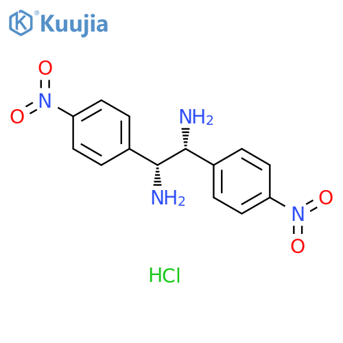 1,2-Ethanediamine, 1,2-bis(4-nitrophenyl)-, hydrochloride (1:2), (1R,2R)- structure