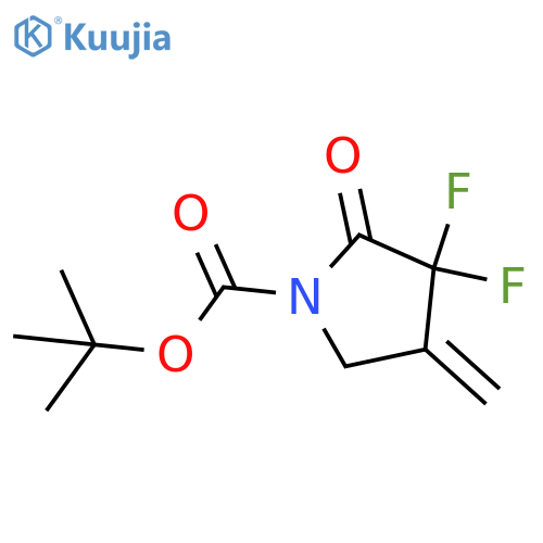tert-butyl 3,3-difluoro-4-methylidene-2-oxopyrrolidine-1-carboxylate structure