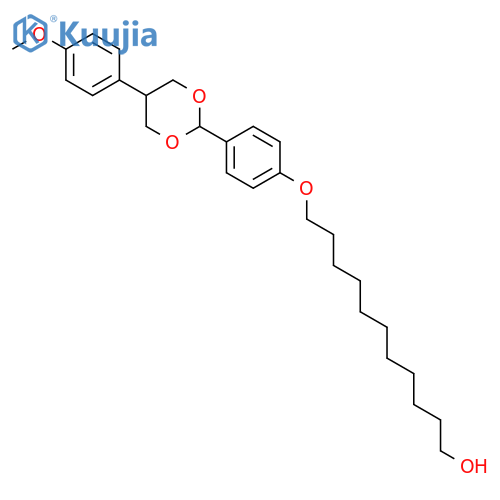1-Undecanol, 11-[4-[5-(4-methoxyphenyl)-1,3-dioxan-2-yl]phenoxy]- structure