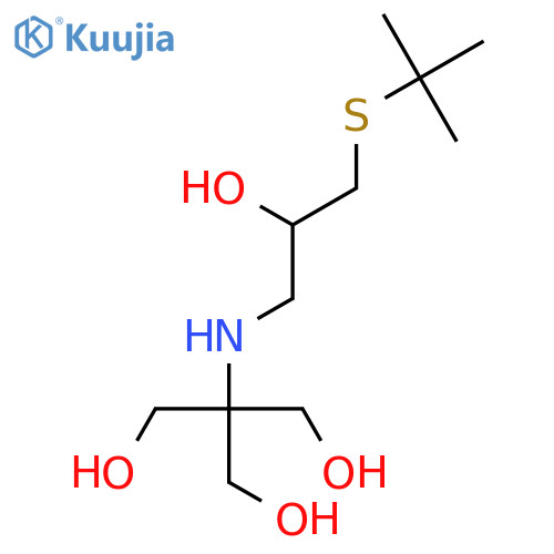 1,3-Propanediol, 2-[[3-[(1,1-dimethylethyl)thio]-2-hydroxypropyl]amino]-2-(hydroxymethyl)- structure