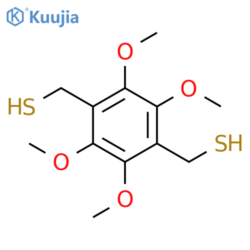 1,4-Benzenedimethanethiol, 2,3,5,6-tetramethoxy- structure