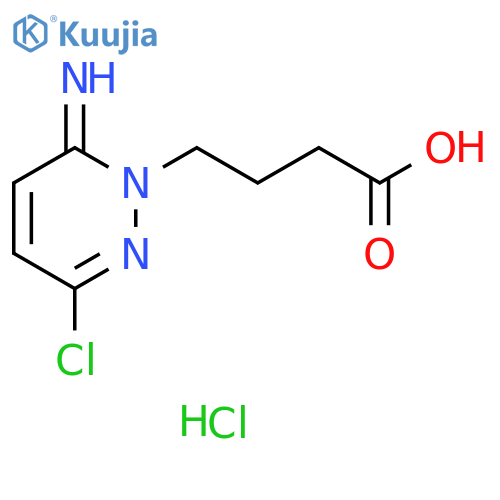 1(6H)-Pyridazinebutanoic acid, 3-chloro-6-imino-, hydrochloride (1:1) structure