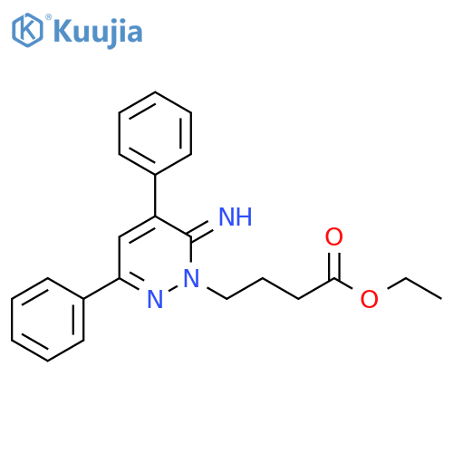 1(6H)-Pyridazinebutanoic acid, 6-imino-3,5-diphenyl-, ethyl ester structure