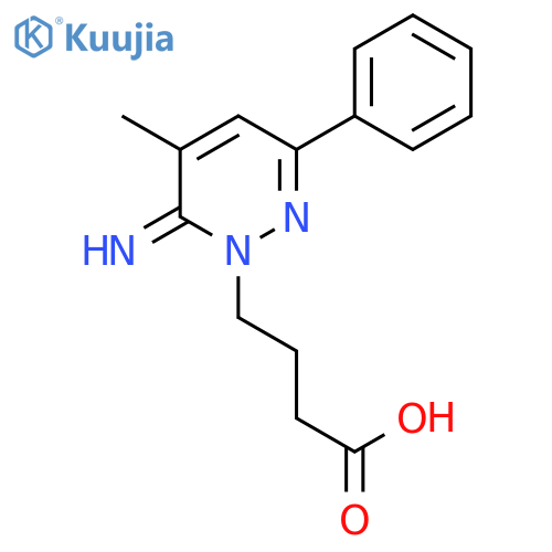 4-(6-imino-5-methyl-3-phenylpyridazin-1-yl)butanoic Acid structure