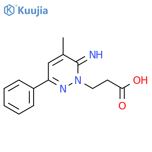 1(6H)-Pyridazinepropanoic acid, 6-imino-5-methyl-3-phenyl- structure