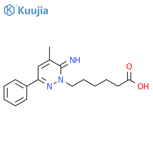 1(6H)-Pyridazinehexanoic acid, 6-imino-5-methyl-3-phenyl- structure