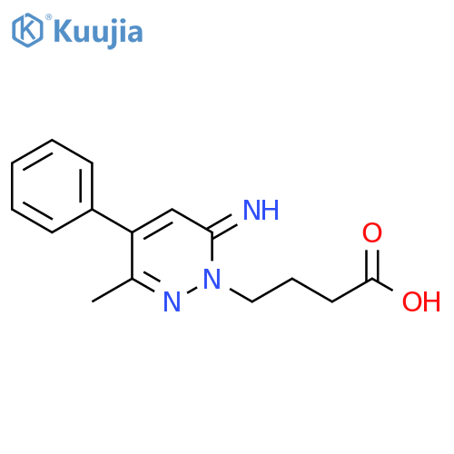 1(6H)-Pyridazinebutanoic acid, 6-imino-3-methyl-4-phenyl- structure