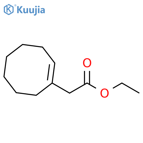 1-Cyclooctene-1-acetic acid, ethyl ester structure