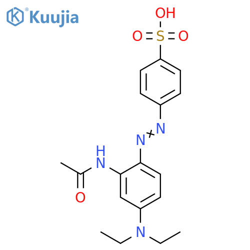 Benzenesulfonic acid, 4-[[2-(acetylamino)-4-(diethylamino)phenyl]azo]- structure