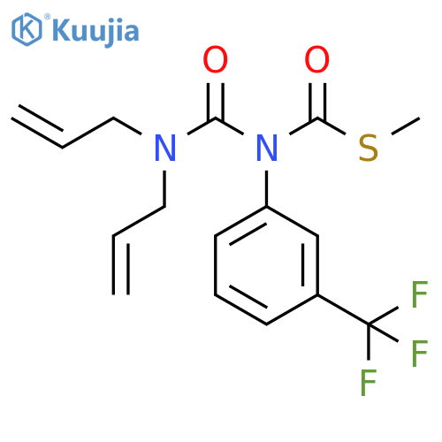 Carbamothioic acid, [(di-2-propenylamino)carbonyl][3-(trifluoromethyl)phenyl]-, S-methyl ester (9CI) structure